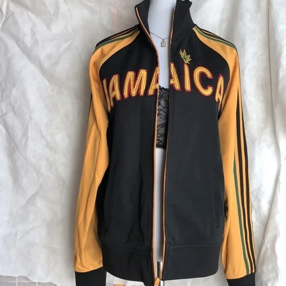 ⚫️ Vintage Lucky Brand jacket with stripes on side JAMAICA​